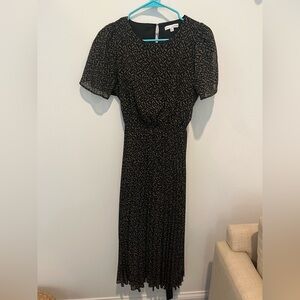 Baltic Born Black and Gold Long Sleeve Dress